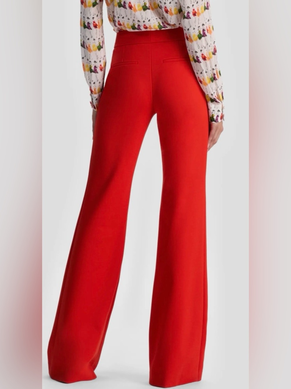Theory Red Trouser - Picture 2 of 6